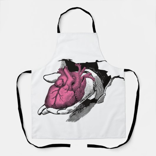 ヴィンテージハート貫通亀裂 エプロン (正面)