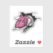 ヴィンテージハート貫通亀裂 シール (シート)