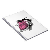 ヴィンテージハート貫通亀裂 ノートブック (右側)