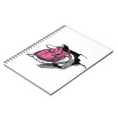 ヴィンテージハート貫通亀裂 ノートブック (左側)