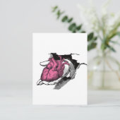 ヴィンテージハート貫通亀裂 ポストカード (スタンド正面)