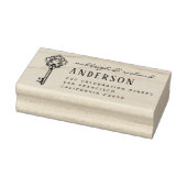 ヴィンテージハート鍵スクリプト名と差出人住所 ラバースタンプ (スタンプ)