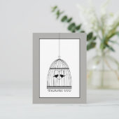 ヴィンテージハート鳥かごウェディング感謝祭 ポストカード (スタンド正面)
