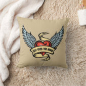 ヴィンテージハート（翼あり） クッション (ブランケット)