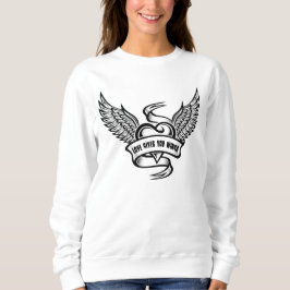 ヴィンテージハート（翼あり） スウェットシャツ