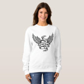 ヴィンテージハート（翼あり） スウェットシャツ (正面フル)