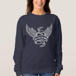 ヴィンテージハート（翼あり） スウェットシャツ