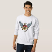 ヴィンテージハート（翼あり） スウェットシャツ (正面フル)