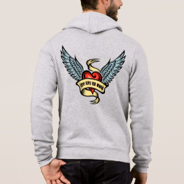 ヴィンテージハート（翼あり） パーカ