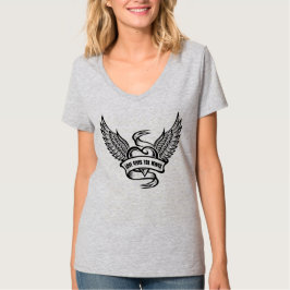 ヴィンテージハート（翼あり） Tシャツ