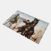 ヴィンテージハーネスレース ドアマット (アングル)