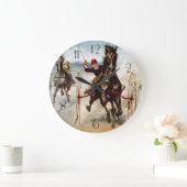 ヴィンテージハーネスレース ラージ壁時計 (ホーム)