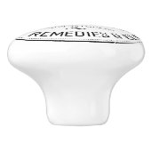 ヴィンテージハーバルアドメーションファームハウスシャビーシック セラミックノブ (側面)