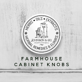 ヴィンテージハーバルアドメーションファームハウスシャビーシック セラミックノブ