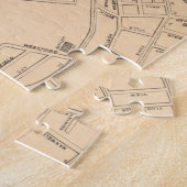 ヴィンテージハーバーヒルMAの地図（1909年） ジグソーパズル (側面)