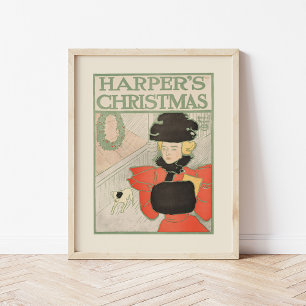 ヴィンテージハーパーのクリスマス1896 ポスター