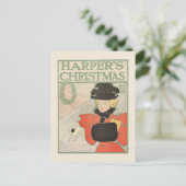 ヴィンテージハーパーのクリスマス1896 ポストカード (スタンド正面)