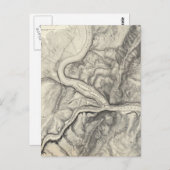 ヴィンテージハーパーズフェリーの地図(1863年) ポストカード (正面/裏面)