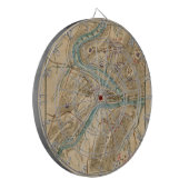 ヴィンテージハーパーズフェリー内戦地図（1862年） ダーツボード (正面左)