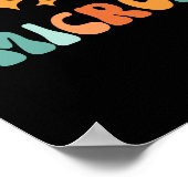 ヴィンテージハーフコーヒー半生物学者 ポスター (角)