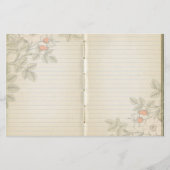 ヴィンテージハーフジャーナルページワイルドバラスクラップ (裏面)