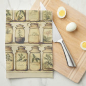 ヴィンテージハーブデザイン キッチンタオル (四つ折り)