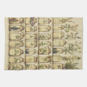 ヴィンテージハーブデザイン キッチンタオル (横)