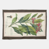 ヴィンテージハーブ香辛料、クローブ植物 キッチンタオル (横)