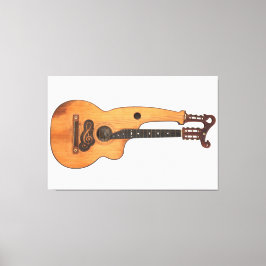 ヴィンテージハープギター40x60 キャンバスプリント