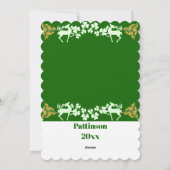 ヴィンテージハープサンパトリックの日シャムロックセルティック シーズンカード (裏面)