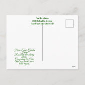 ヴィンテージハープサンパトリックの日シャムロックセルティック シーズンポストカード (裏面)