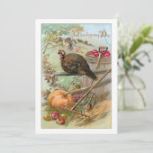 ヴィンテージハーベストシーンとトルコとカボチャ シーズンカード (スタンド正面)