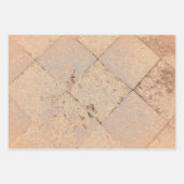 ヴィンテージハーレインスパイアキン光セピア古いテクスチャ ラッピングペーパーシート (正面3)