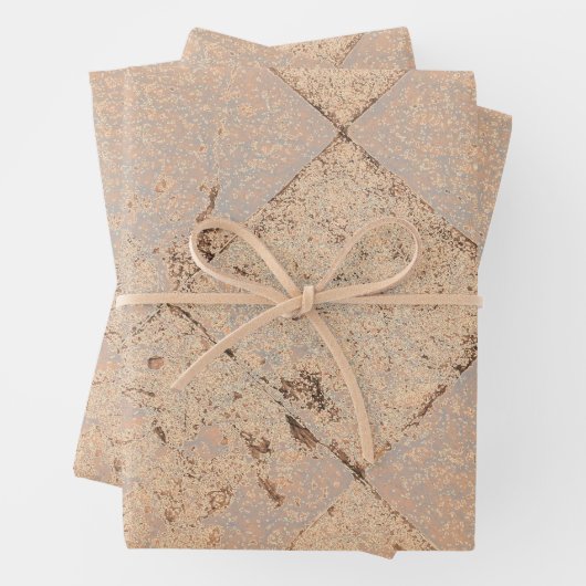 ヴィンテージハーレインスパイアキン光セピア古いテクスチャ ラッピングペーパーシート (インサイチュ)