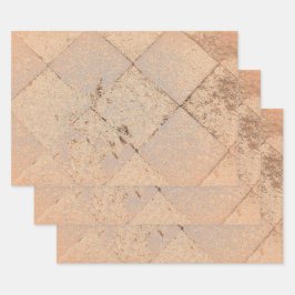 ヴィンテージハーレインスパイアキン光セピア古いテクスチャ ラッピングペーパーシート