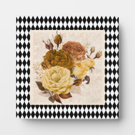 ヴィンテージハーレクインガーデンバラ フォトプラーク