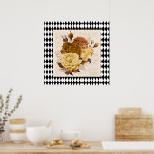 ヴィンテージハーレクインガーデンバラ ポスター (キッチン)