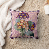 ヴィンテージハーレクインガーデンフラワーパネル クッション (ブランケット)