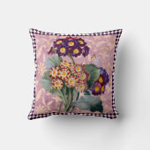 ヴィンテージハーレクインガーデンフラワーパネル クッション (裏面)