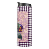 ヴィンテージハーレクインガーデンフラワーパネル タンブラー (回転右)