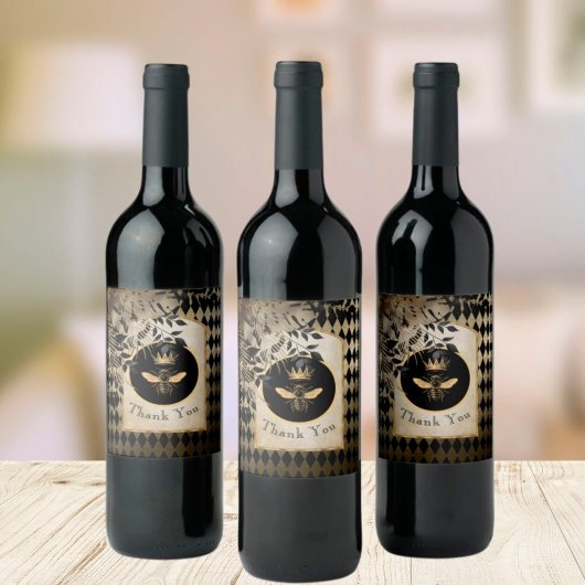 ヴィンテージハーレクインクイーンビーサンキュー ワインラベル