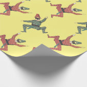 ヴィンテージハーレクインコートジェスターズ転倒パーティー ラッピングペーパー (角)