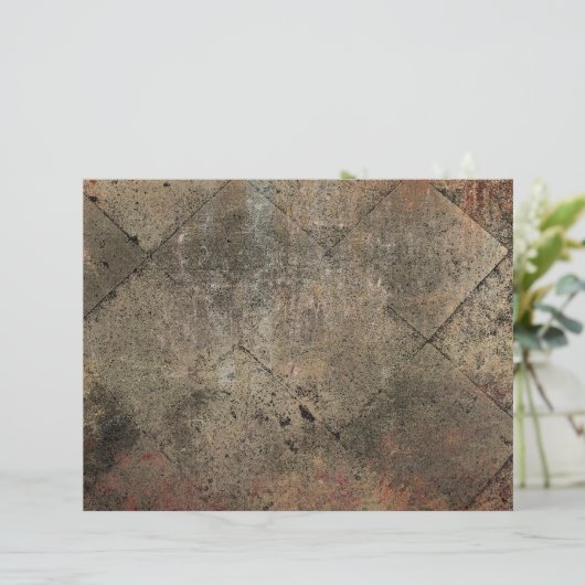 ヴィンテージハーレクインセピアブラウンブラックグランジテクスチャ (スタンド正面)