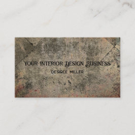 ヴィンテージハーレクインセピアブラウンブラックグランジテクスチャ 名刺