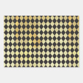 ヴィンテージハーレクイン模様 ラッピングペーパーシート (正面3)