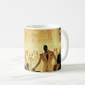 ヴィンテージハーレムクラブ抽象芸術 コーヒーマグカップ (正面右)