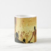 ヴィンテージハーレムクラブ抽象芸術 コーヒーマグカップ (中央)