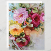 ヴィンテージハ色彩の鮮やかンドバラフローラ工芸紙 (正面/裏面)