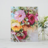 ヴィンテージハ色彩の鮮やかンドバラフローラ工芸紙 (スタンド正面)