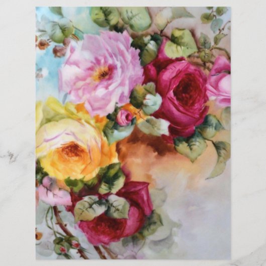 ヴィンテージハ色彩の鮮やかンドバラフローラ工芸紙 (正面)